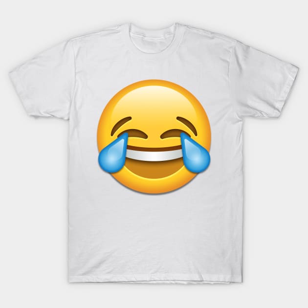 face with tears of joy T-Shirt by Emoji